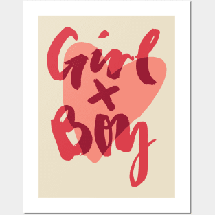 Girl x Boy Posters and Art